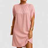 Daphne | Dames Minimalistische Losvallende Shift Jurk Shorts