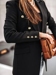 Faye | Dames Blazer met Dubbele Knopen en Lange Mouwen