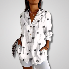 Alicia | Dames Zomer Vintage Casual Blouse