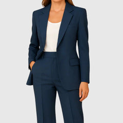 Luisa | Damen Maßgeschneiderter Langer Blazer und Hose Anzug-Set