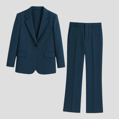 Luisa | Damen Maßgeschneiderter Langer Blazer und Hose Anzug-Set
