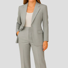 Luisa | Damen Maßgeschneiderter Langer Blazer und Hose Anzug-Set