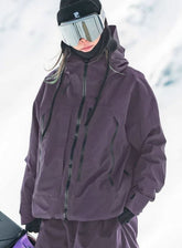 Leonie | Damen Wasserdichte Ski-Jacke Winddichte Kapuzenjacke für Schnee und Outdoor
