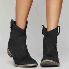 Marlene | Damen Wildleder-Westernstiefeletten für einen stilvollen Look