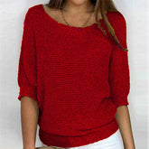 Lotte | Dames Gebreide Relaxed-Fit Ronde Hals Pullover Trui