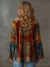 Elin | Dames Quilted Jacket Boho Kimono Vest Wijd Luchtig