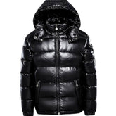 Lars | Glanzende Gewatteerde Puffer Jas Dames Capuchon Winterjas