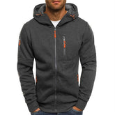 Bowen | Heren Gebreide Hoodie Sweater Ritsluiting Zacht Polyester Capuchon