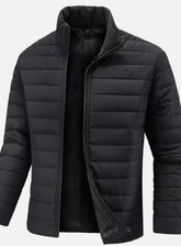 Bram | Heren Slim-Fit Gewatteerde Steppjas Staande Kraag Ritssluiting