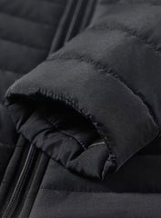 Bram | Heren Slim-Fit Gewatteerde Steppjas Staande Kraag Ritssluiting