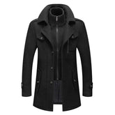 Lars | Heren Tweedelig Slim-Fit Wollen Winterjas Wol Blend
