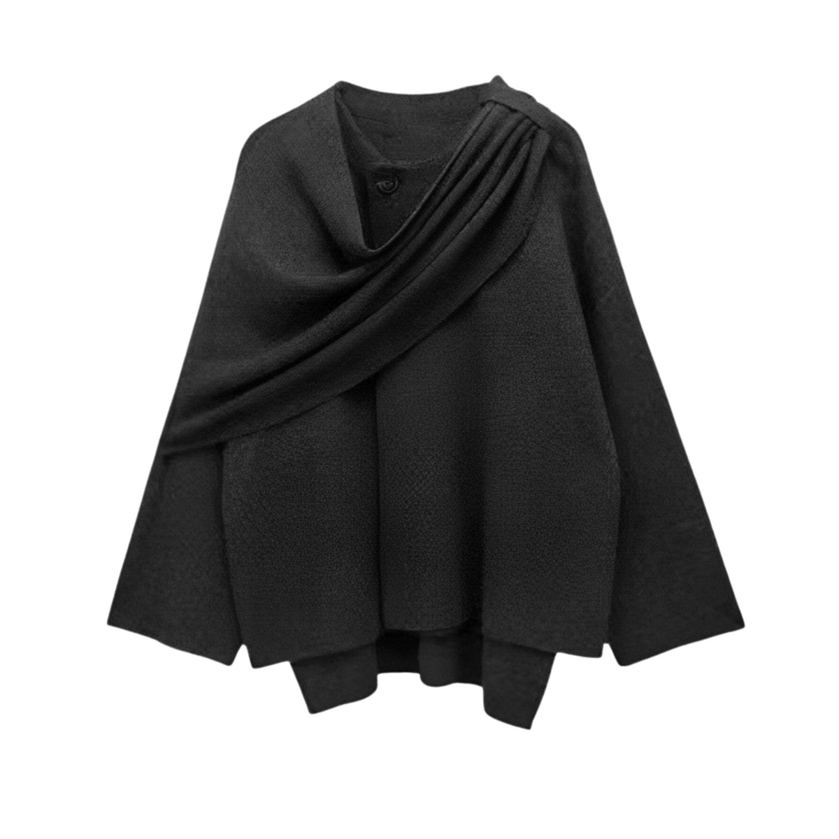 Maya | Dames Elegante Gedrapeerde Cape-Jas