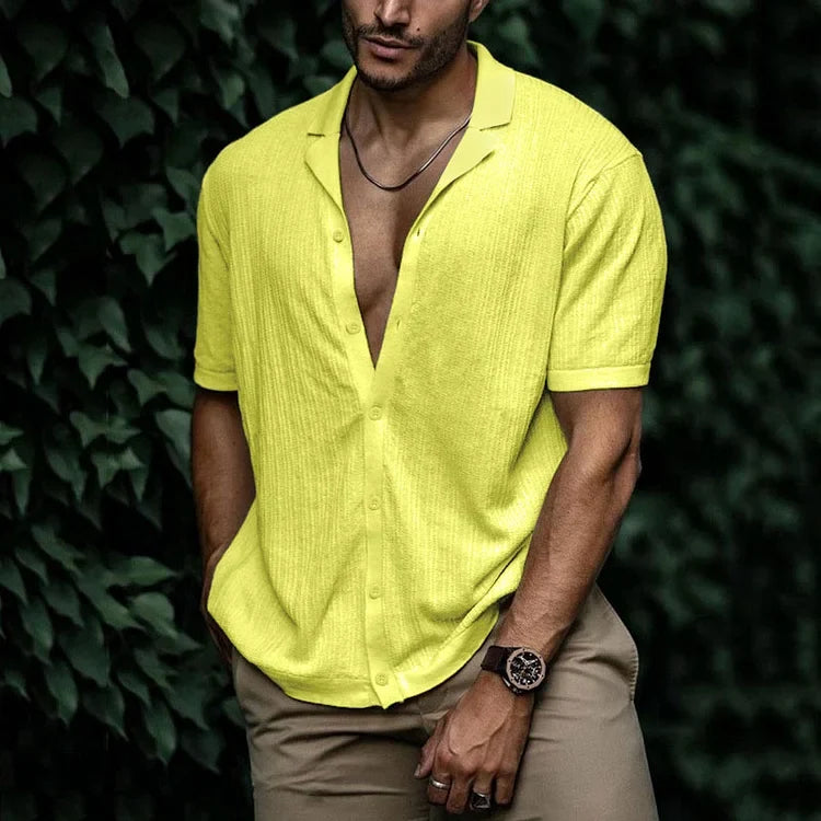 Kieran | Men Casual Short Sleeve Button Shirt