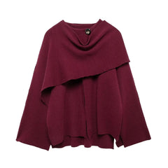 Maya | Dames Elegante Gedrapeerde Cape-Jas