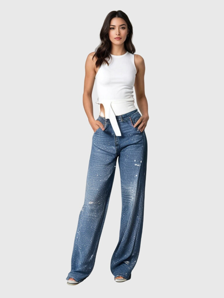 Margot | Dames fonkelende diamantjeans