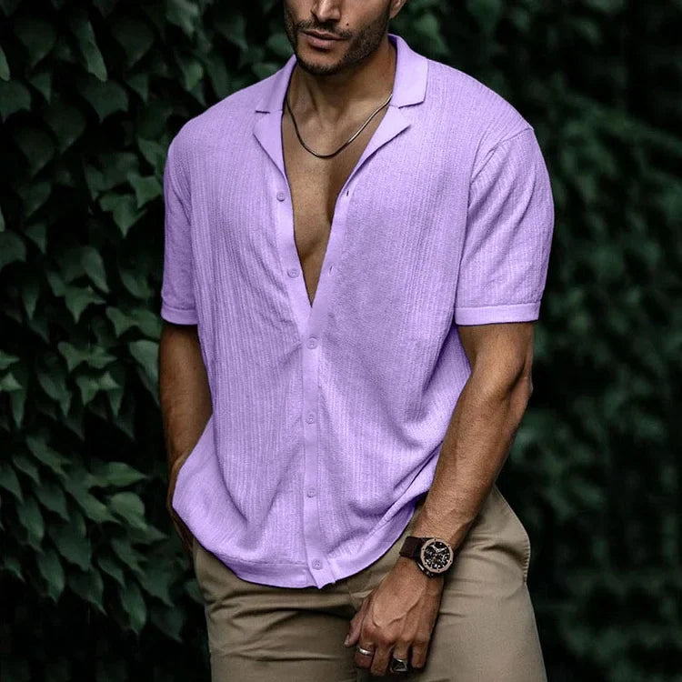Kieran | Men Casual Short Sleeve Button Shirt