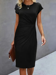 Angelica | Dames Katrien Midi Jurk Tijdloze Snit