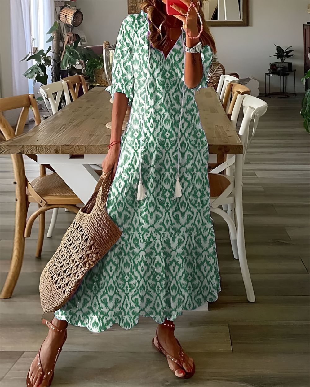 Casey | Dames Boho Magische Wikkeljurk