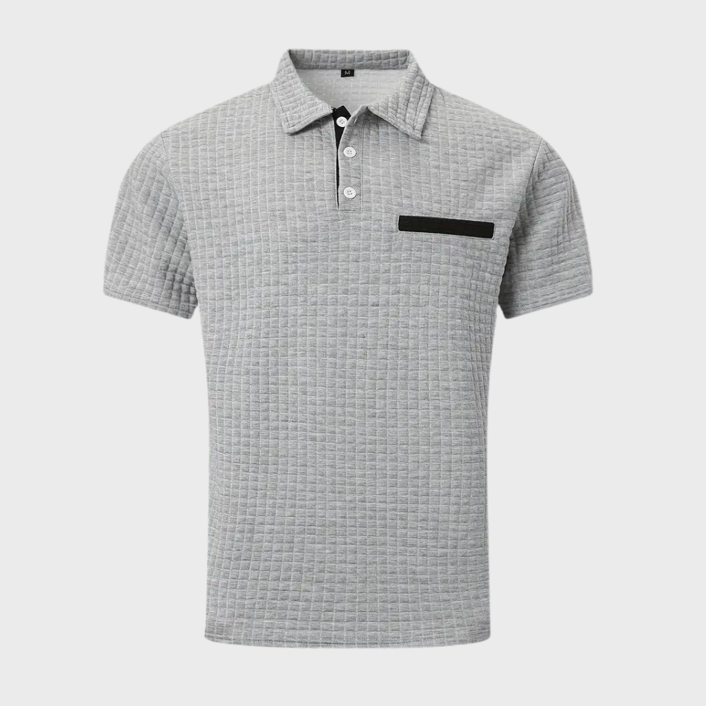Albert | Heren Casual Contrast Detail Slim Fit Shirt