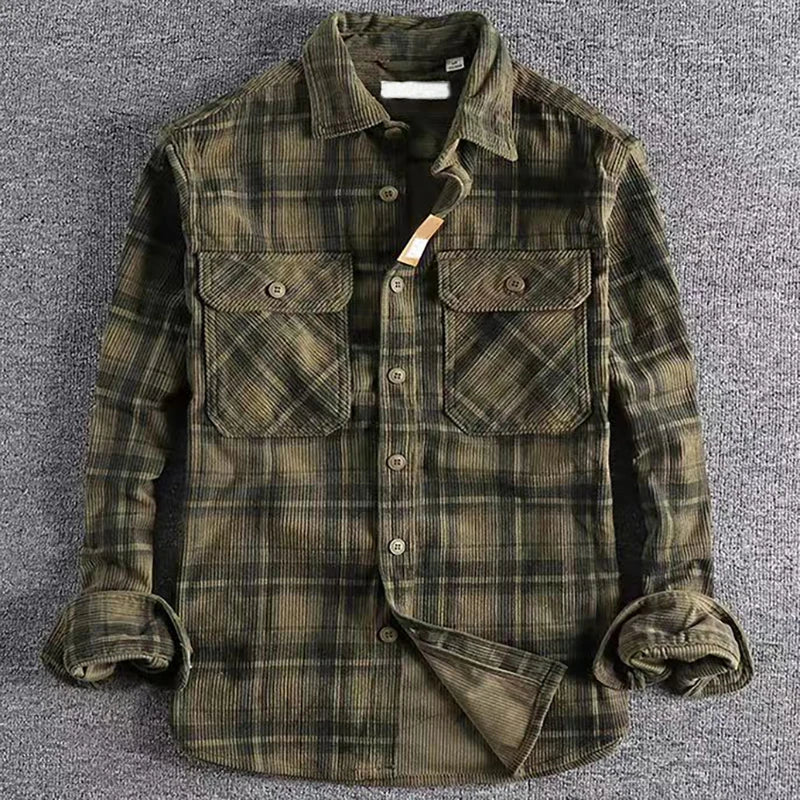 Gregory | Heren Casual Geruit Flannel Overhemd