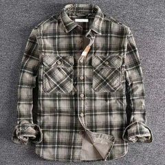Gregory | Heren Casual Geruit Flannel Overhemd