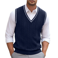 Martin | Men V Neck Sleeveless Sweater Vest