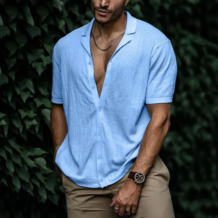 Kieran | Men Casual Short Sleeve Button Shirt