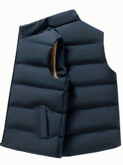 Anna | Bodywarmer Dames Fleece Gevoerd Mouwloos Wintervest Opstaande Kraag