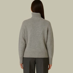 Luisa | Damen Oversize Rollkragenpullover aus Merinowolle