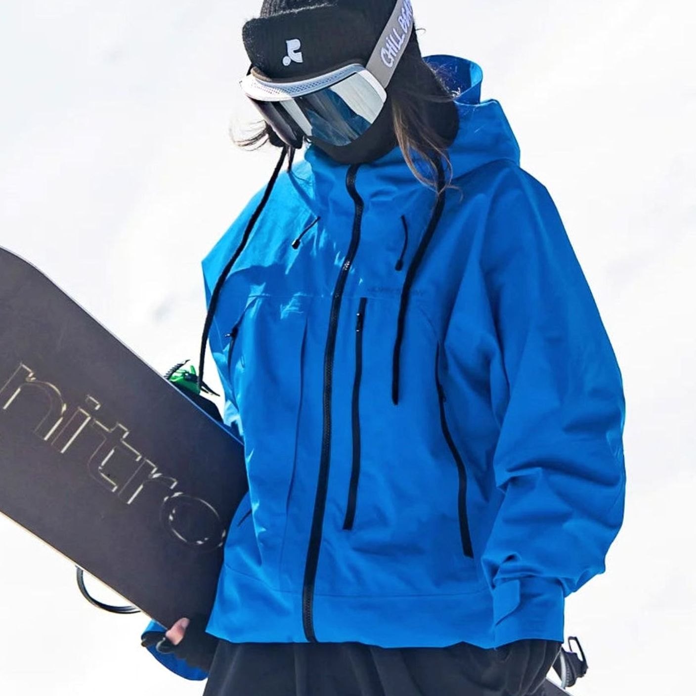Leonie | Damen Wasserdichte Ski-Jacke Winddichte Kapuzenjacke für Schnee und Outdoor