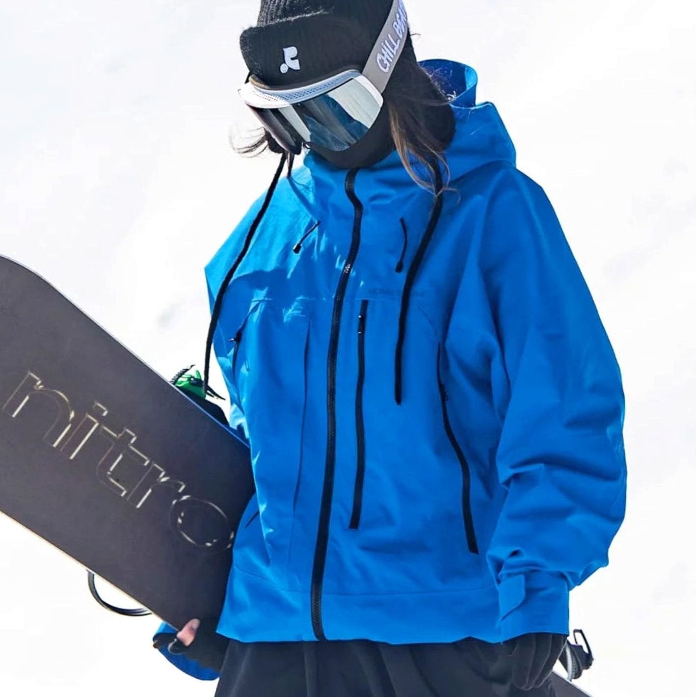 Leonie | Damen Wasserdichte Ski-Jacke Winddichte Kapuzenjacke für Schnee und Outdoor
