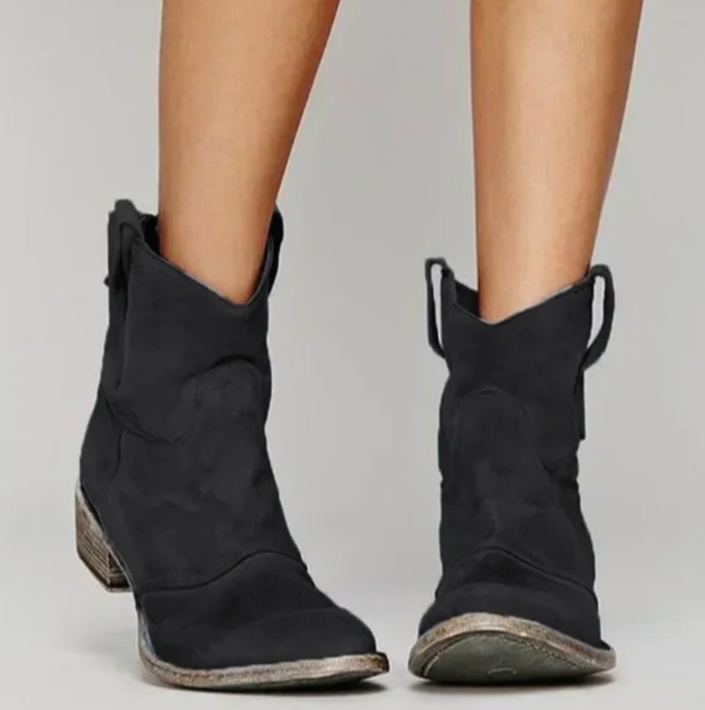 Marlene | Damen Wildleder-Westernstiefeletten für einen stilvollen Look