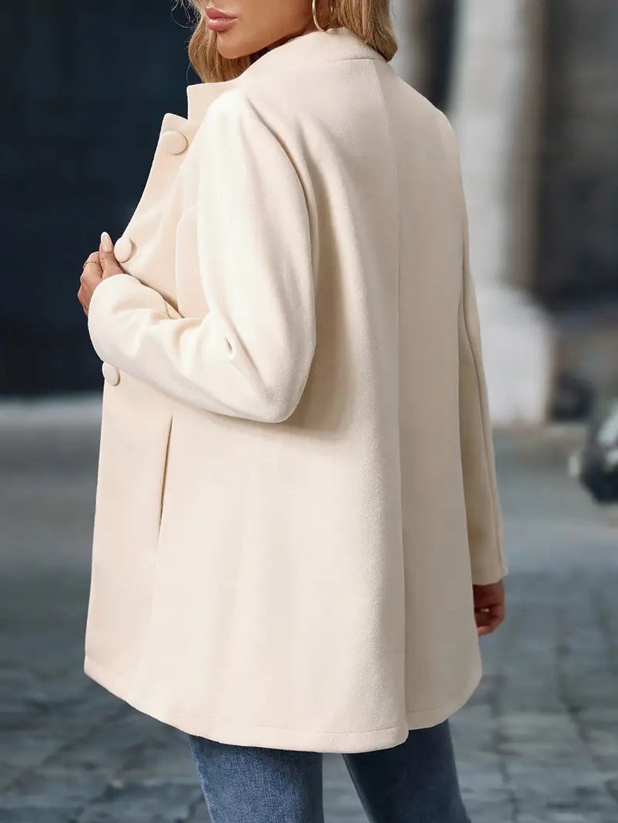 Lisa | Dames Elegante Staanboord Blazerjas Figurvormende Women Coat