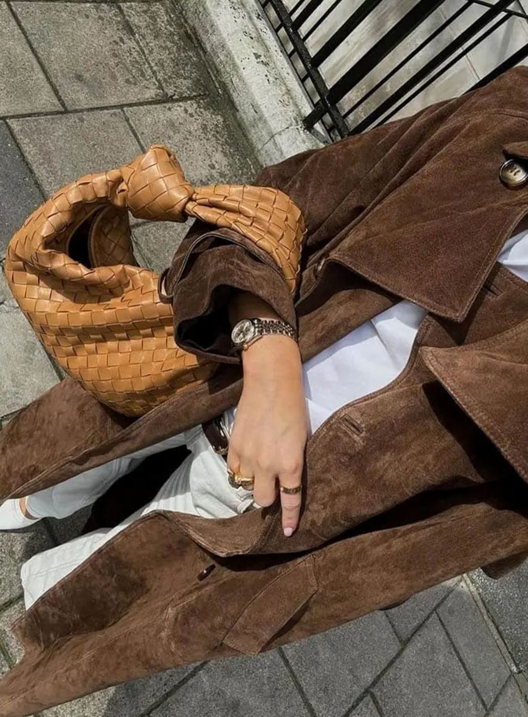 Lisa | Dames Suède Oversized Trenchcoat Bindceintuur Reverskraag