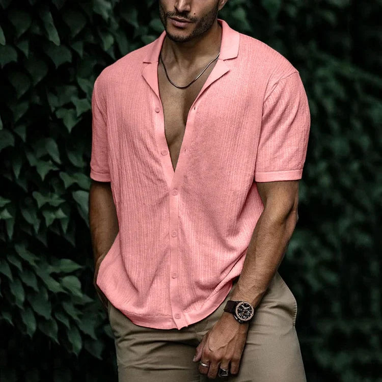 Kieran | Men Casual Short Sleeve Button Shirt