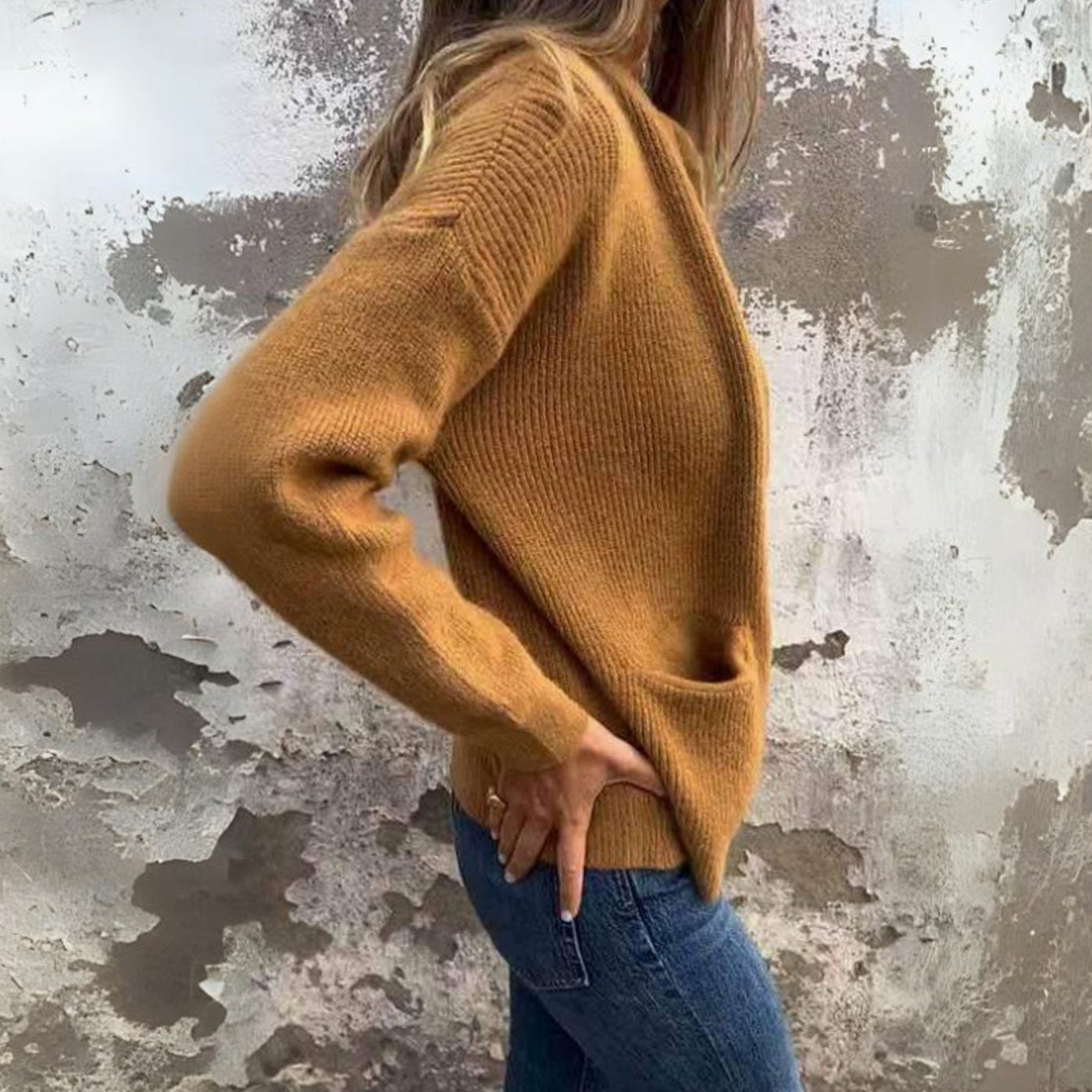 Emma | Gebreide Ritssluitings Vest Dames met Zakken Relaxed Fit