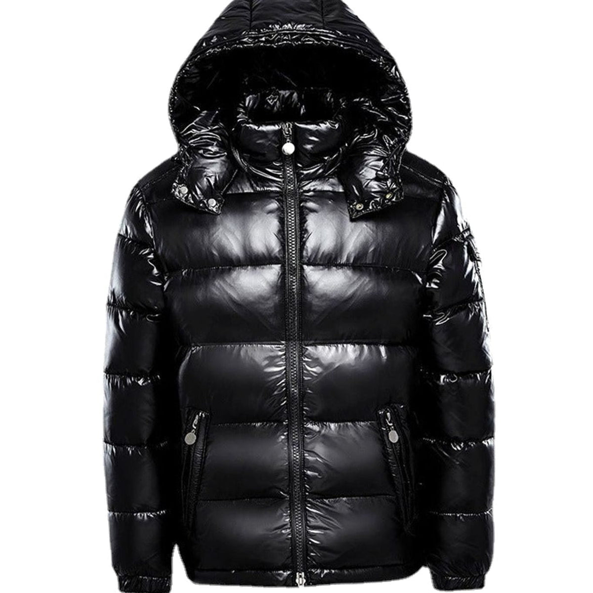 Lars | Glanzende Gewatteerde Puffer Jas Dames Capuchon Winterjas