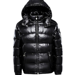 Lars | Glanzende Gewatteerde Puffer Jas Dames Capuchon Winterjas