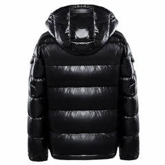 Lars | Glanzende Gewatteerde Puffer Jas Dames Capuchon Winterjas
