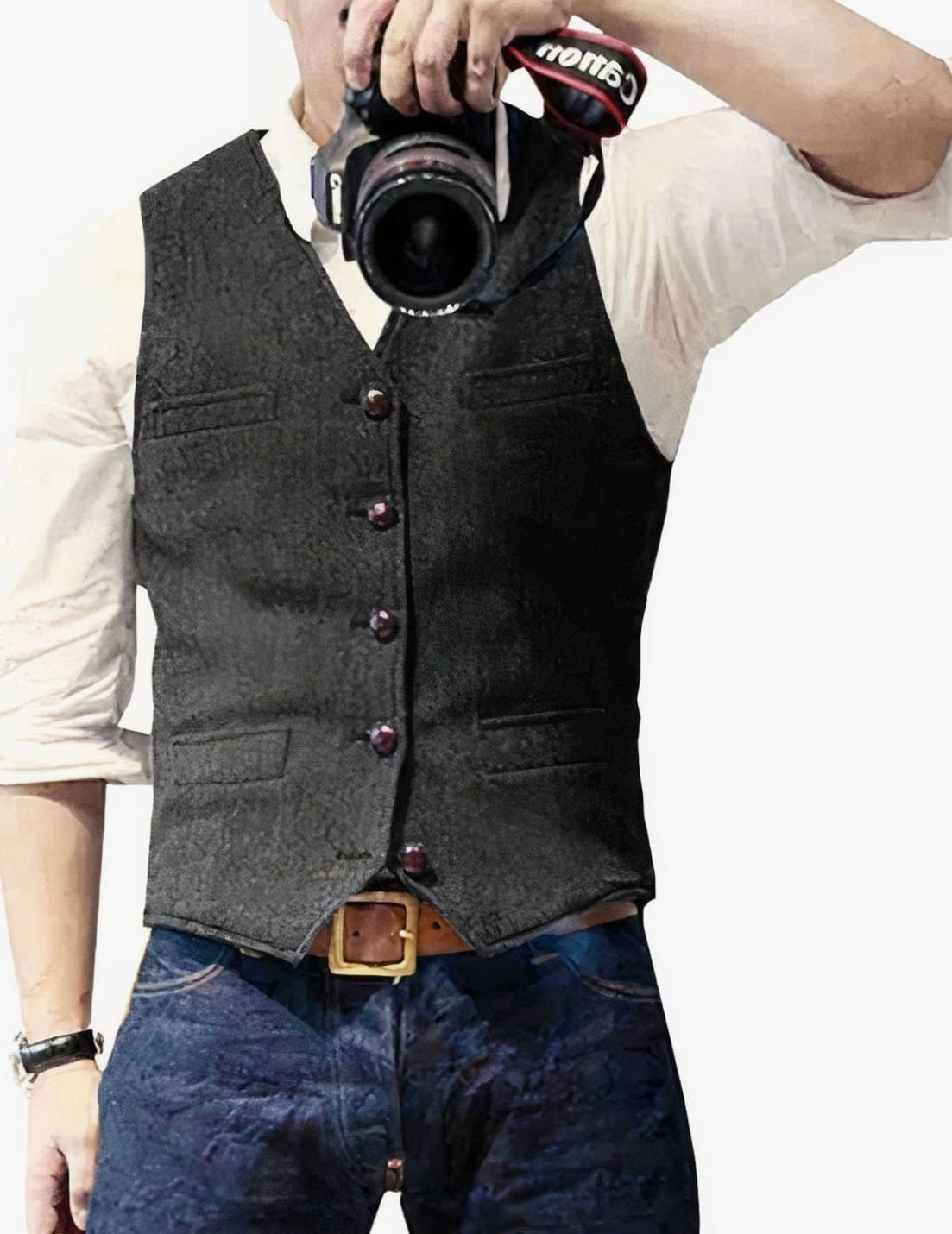 Mees | Heren Gilet Stijlvolle Geknoopte Bodywarmer Heren Vest