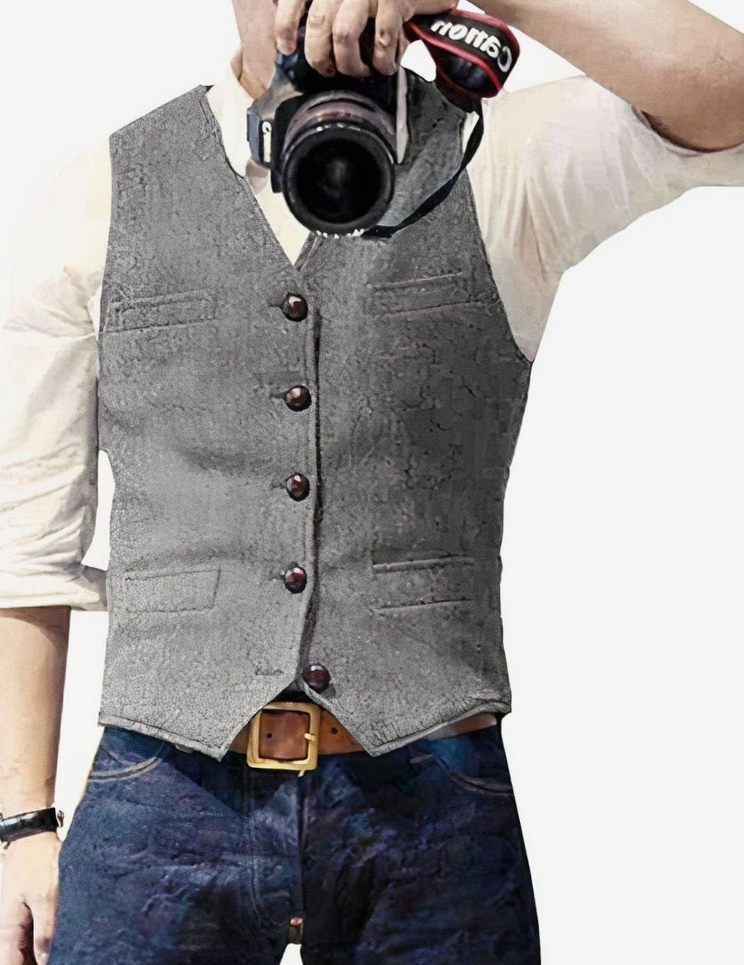 Mees | Heren Gilet Stijlvolle Geknoopte Bodywarmer Heren Vest