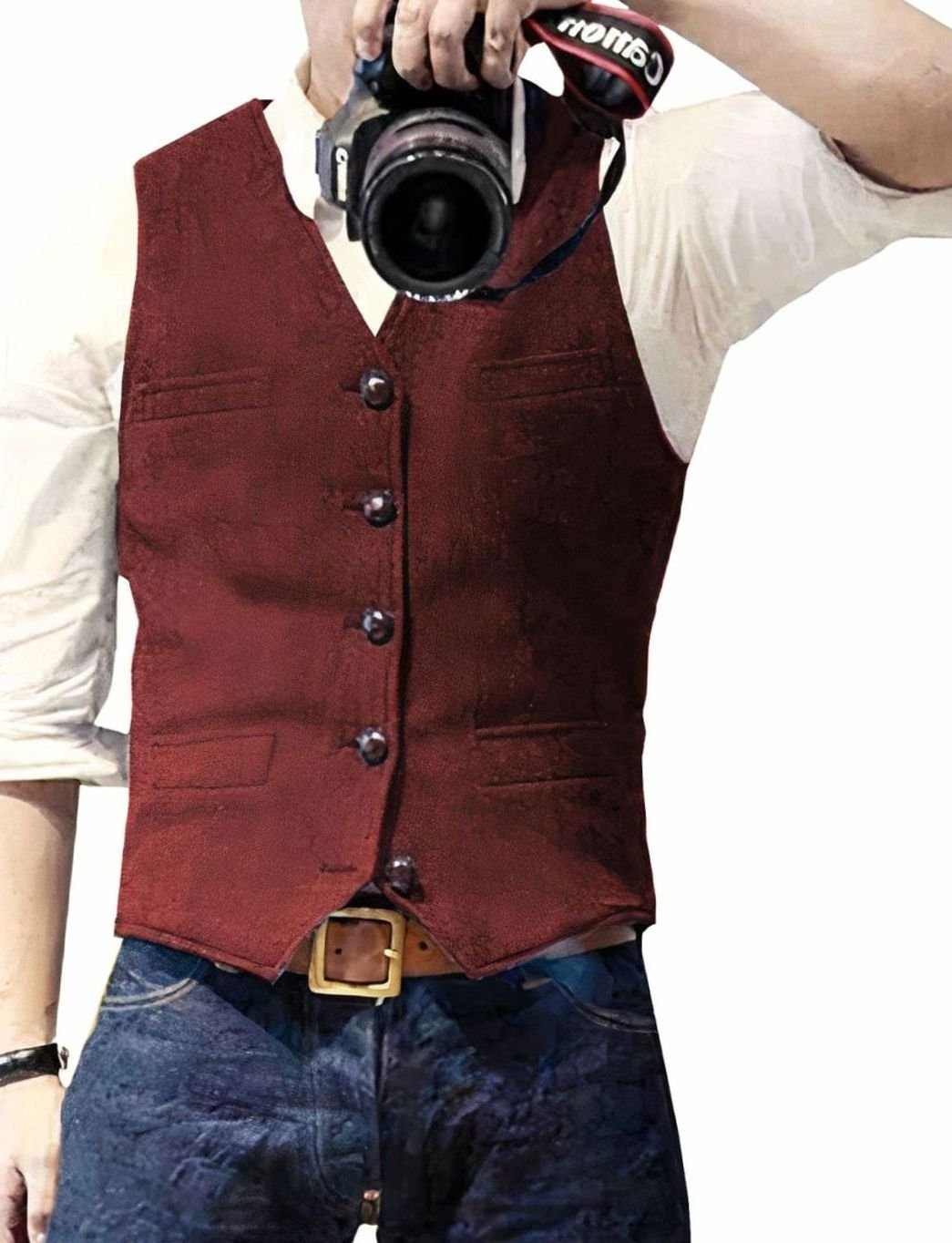 Mees | Heren Gilet Stijlvolle Geknoopte Bodywarmer Heren Vest