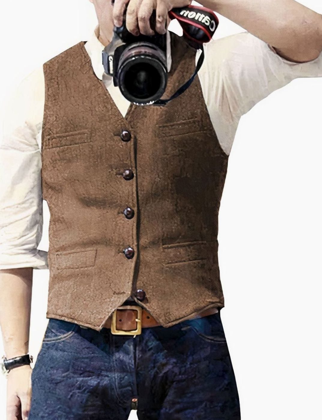 Mees | Heren Gilet Stijlvolle Geknoopte Bodywarmer Heren Vest