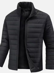 Bram | Heren Slim-Fit Gewatteerde Steppjas Staande Kraag Ritssluiting
