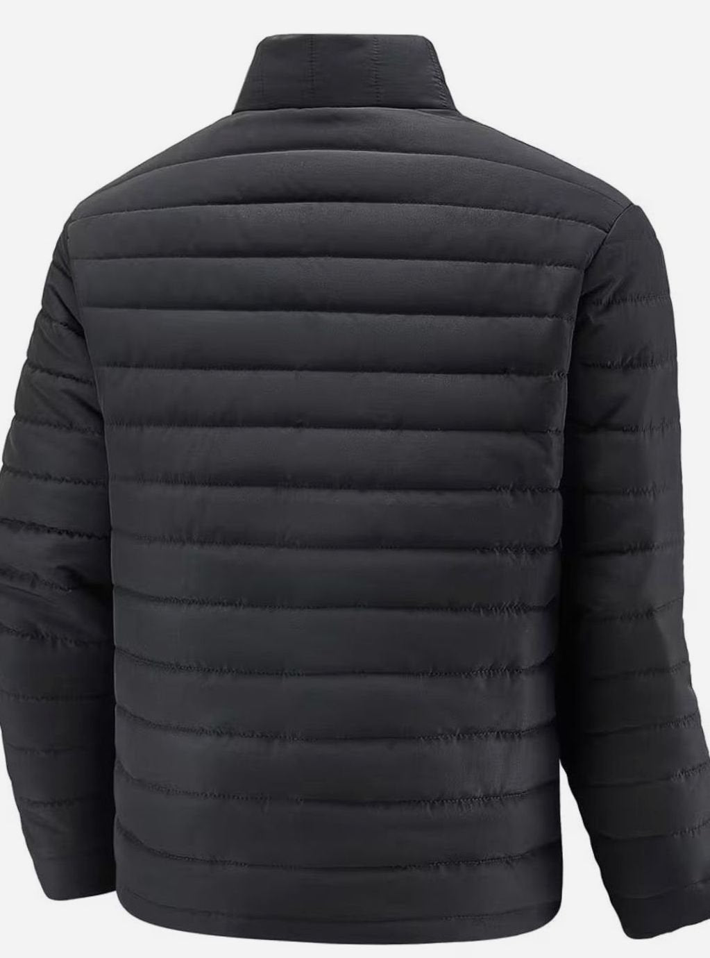 Bram | Heren Slim-Fit Gewatteerde Steppjas Staande Kraag Ritssluiting
