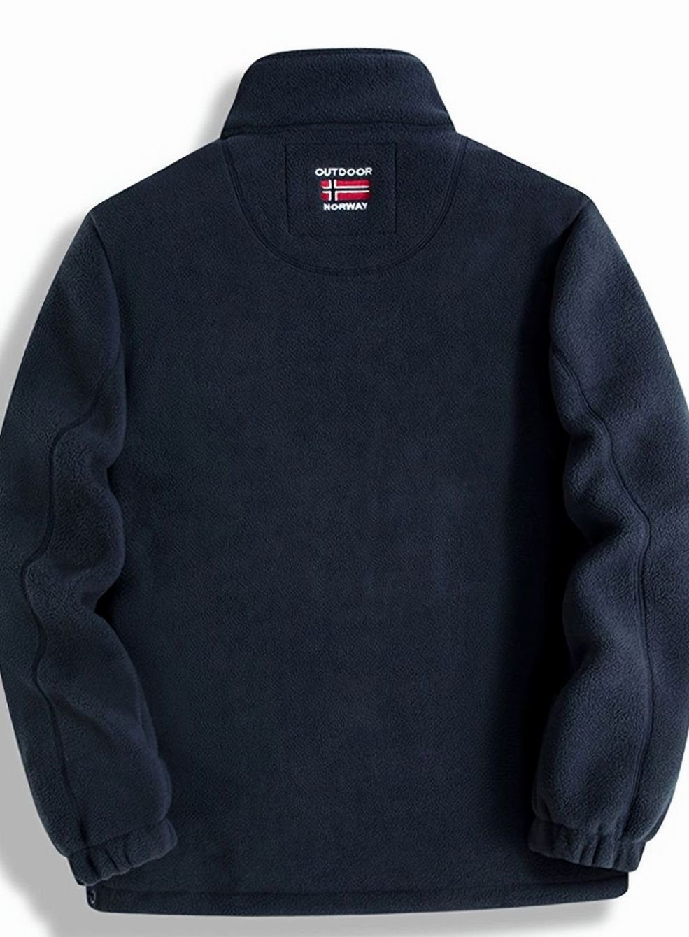 Andreas | Herren Fleece Outdoor-Jacke mit Reißverschluss Stehkragen Innenfutter