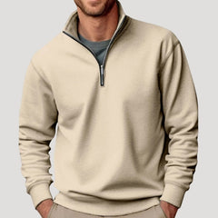 Dominik | Herren Pullover mit Viertelreißverschluss Lockere Passform Sweatshirt