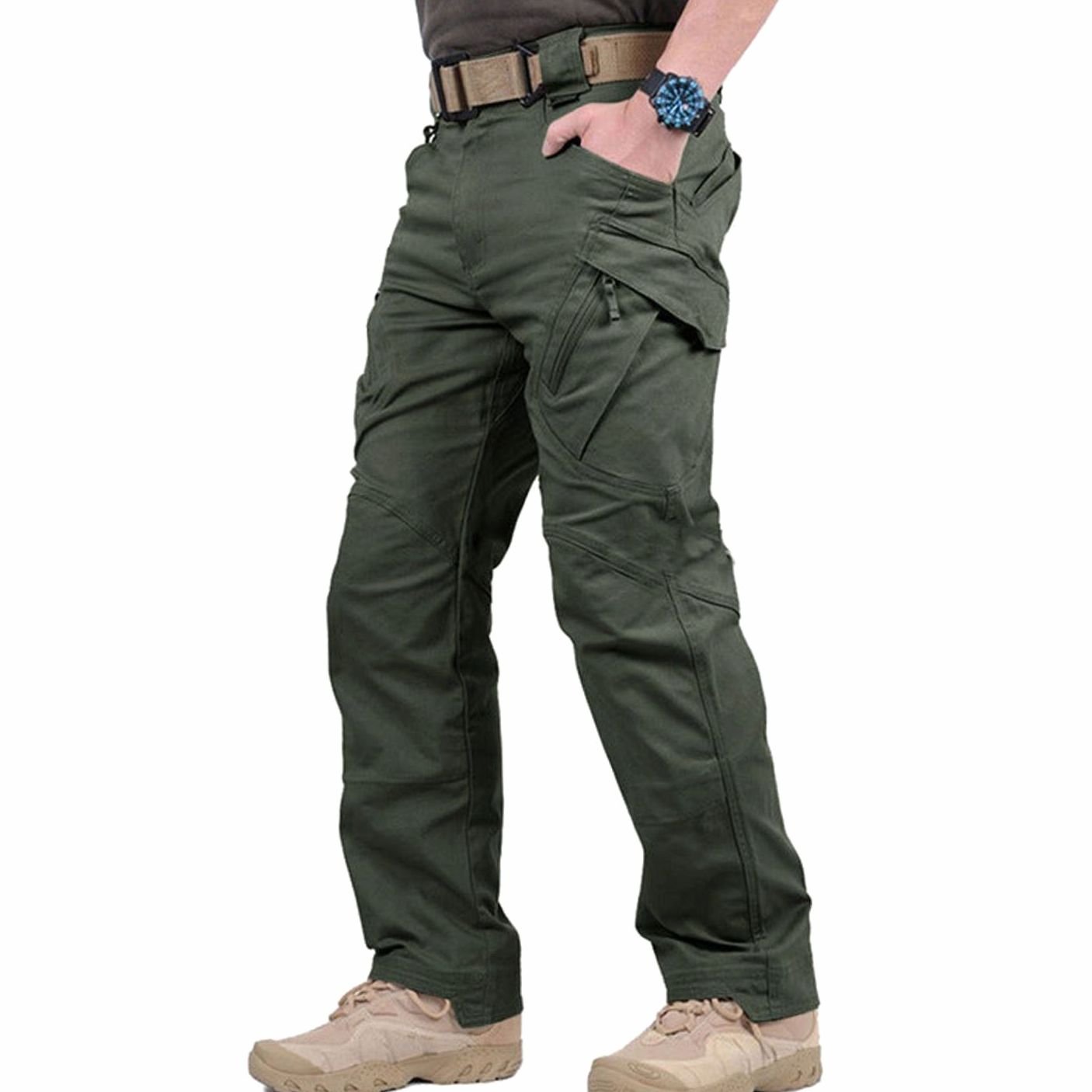 Fabian | Herren Tactical Cargo Hose Outdoor Wandern verstärkte Nähte Multi-Pocket