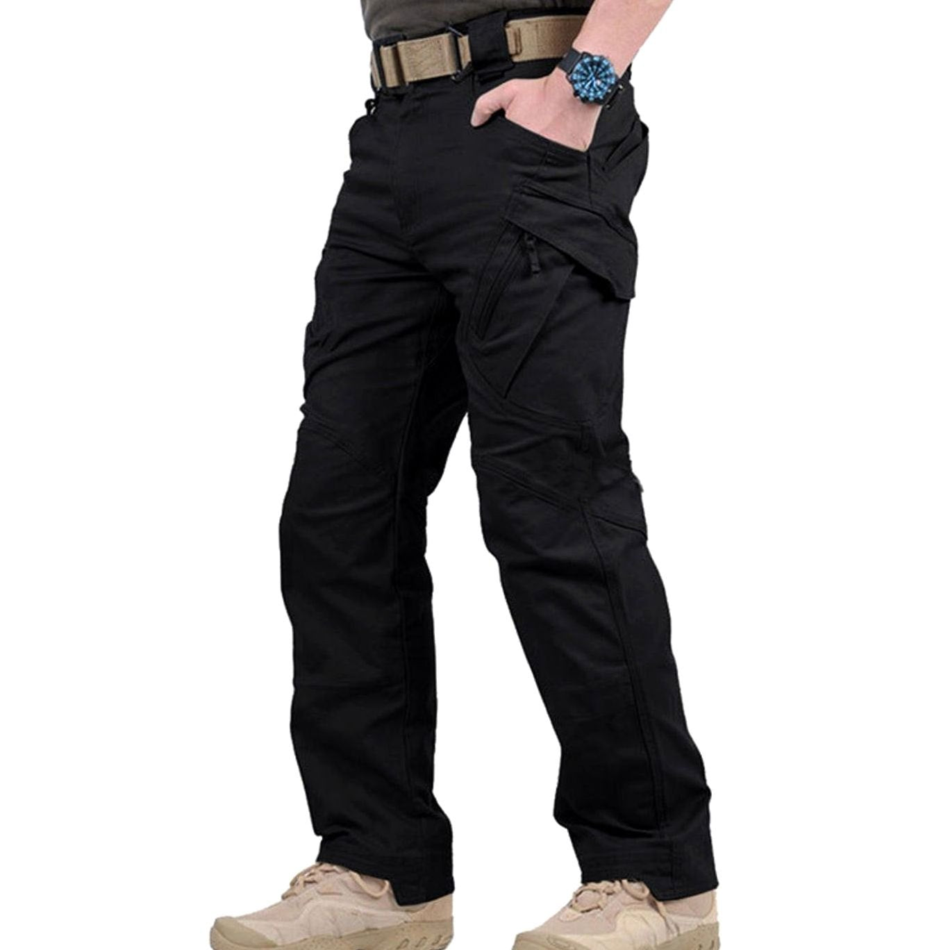 Fabian | Herren Tactical Cargo Hose Outdoor Wandern verstärkte Nähte Multi-Pocket