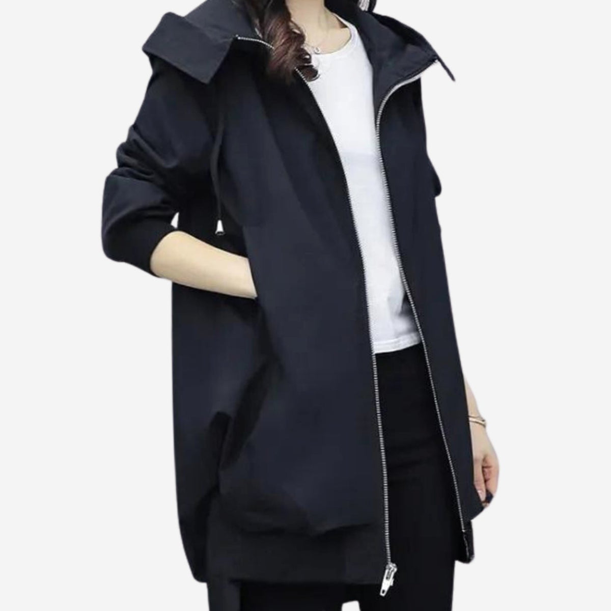 Lotte | Jas Dames Oversized Hoodie Windjack Ritssluiting Capuchon